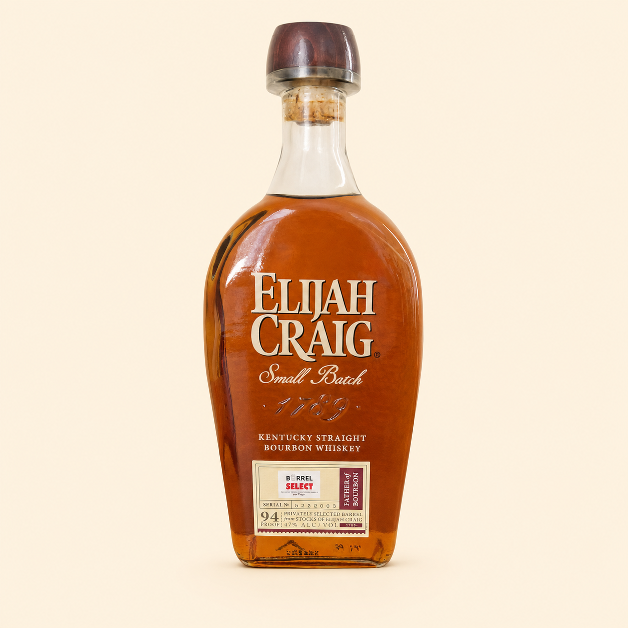 Flasche Elijah Craig Small Batch Kentucky Straight Bourbon Whiskey