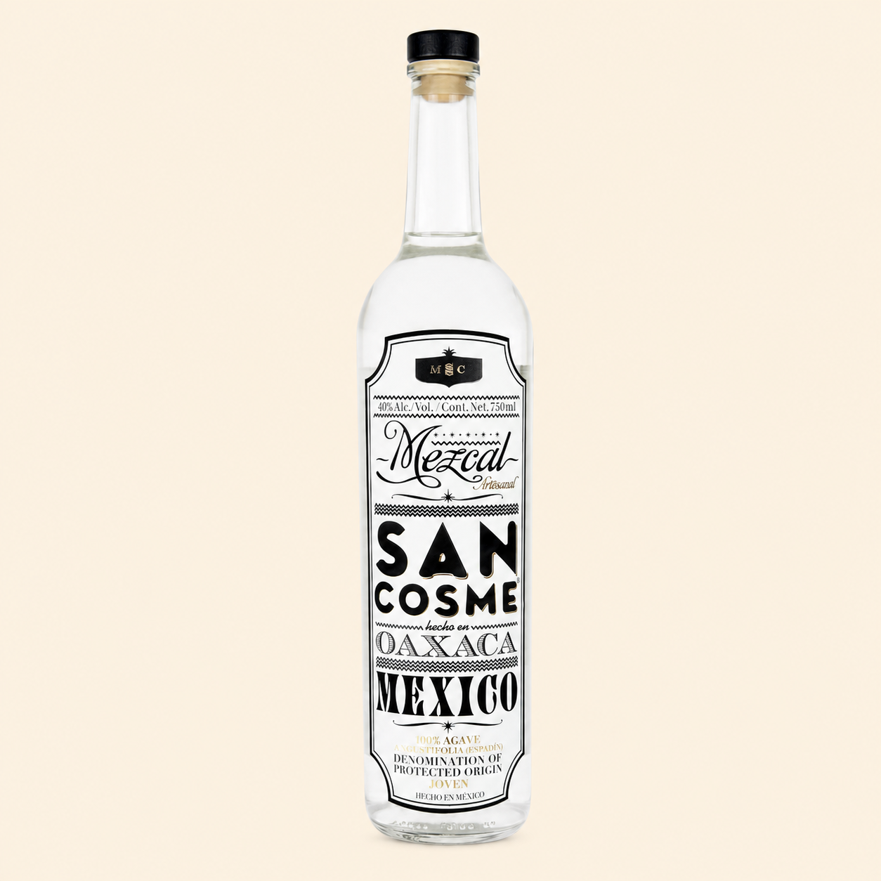 Flasche Mezcal San Cosme